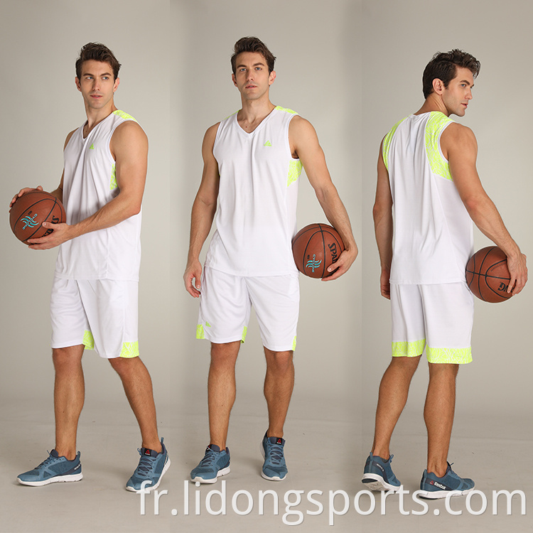 2021 Lidong de meilleure qualité de conception de basket-ball de basket-ball et shorts de basket-ball